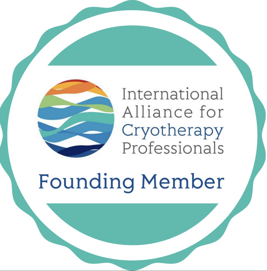International Alliance for Cryotherapy Professionals Founding Member badge — Innovation Wellness, Early TX